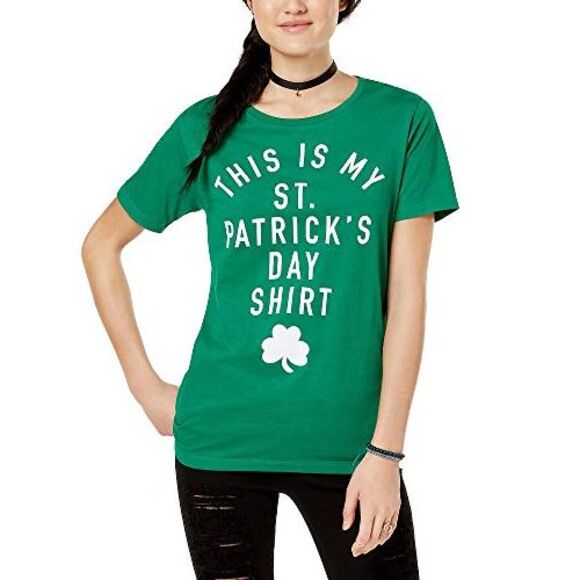 Freeze 24 7 Juniors St. Patricks Day Graphic T-Shirt - Picture 2 of 3